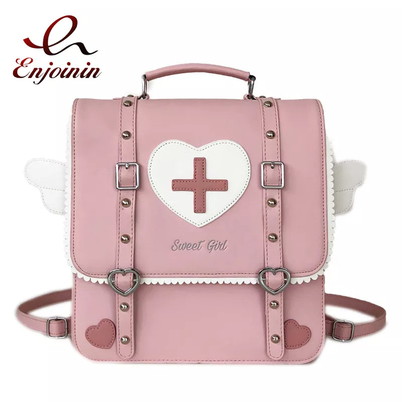 Gothic Witchcraft Bondage Messenger Expandable 3 Way Bag