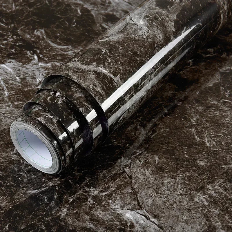 Oil-Proof Waterproof Marble Self-Adhesive Film for Kitchen