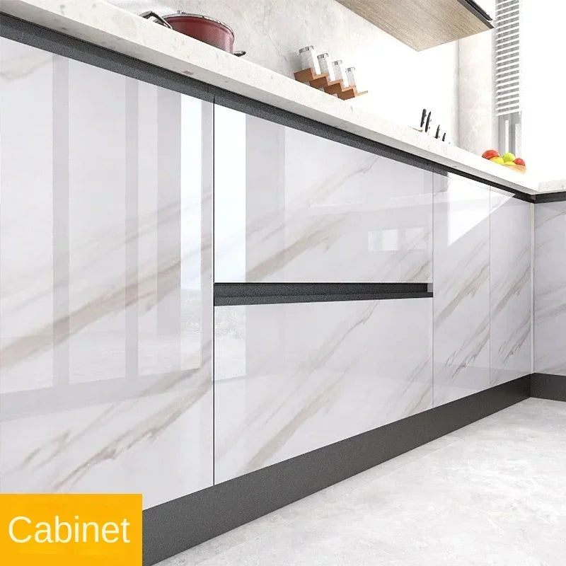 Marble Foil Stickers for Kitchen - Oil Proof & Waterproof Self-Adhesive