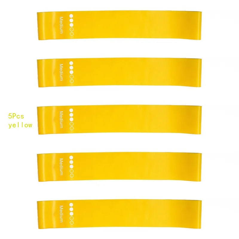 5Pcs/Set Yoga Resistance Bands – Elastic Bands for Pilates, Strength Training, and Workout
