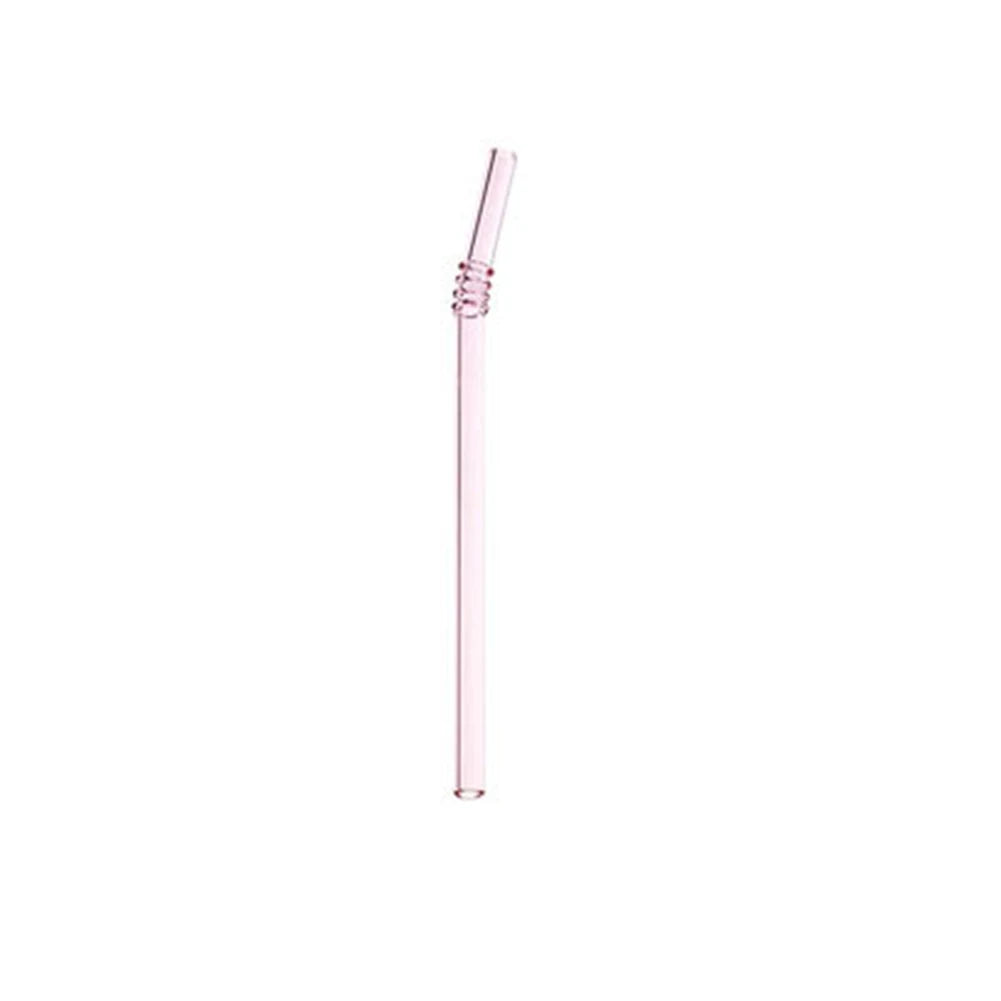 20cm Reusable Glass Drinking Straw Set