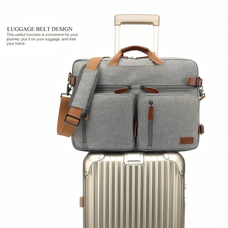 Laptop Bag Convertible Backpack Bussiness Office Briefcase Shoulder Bag Messenger Bag Computer and Tablet Carrying Case for Men and Women Work School Travel