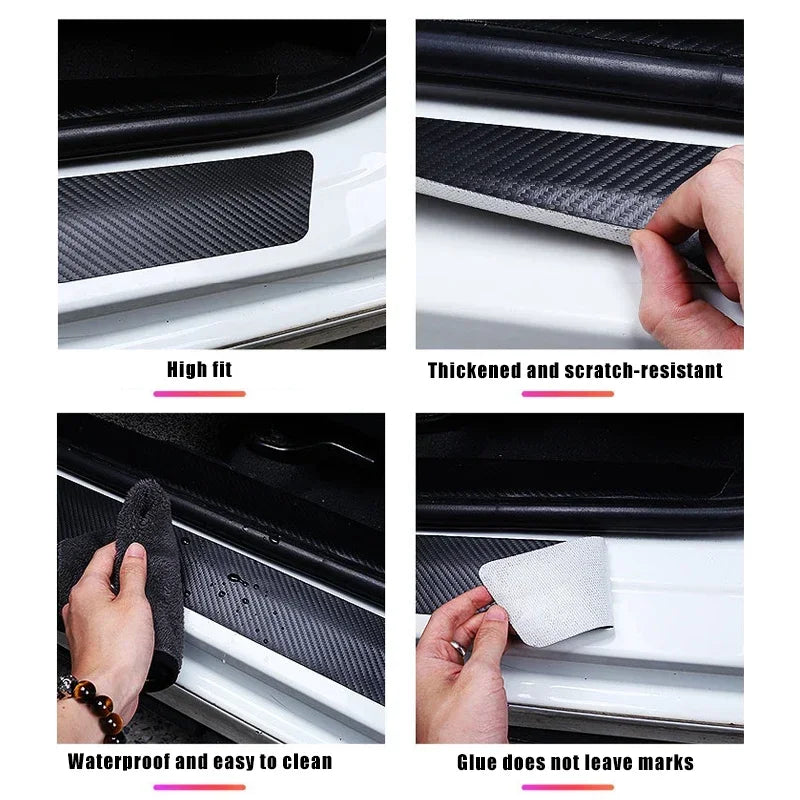 Opel Astra Carbon Fiber Rear Sill Protector