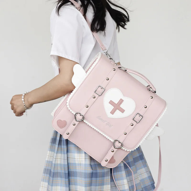 Gothic Witchcraft Bondage Messenger Expandable 3 Way Bag