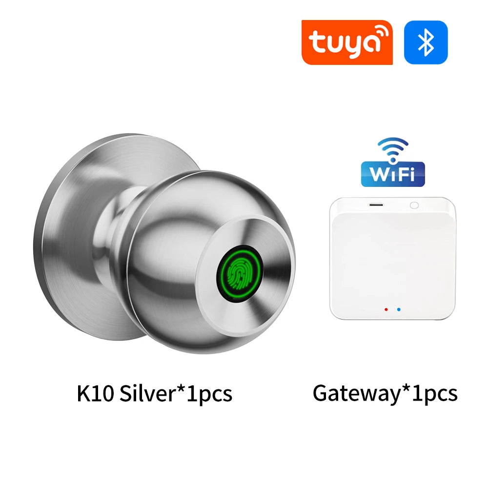Smart Fingerprint Door Knob Lock