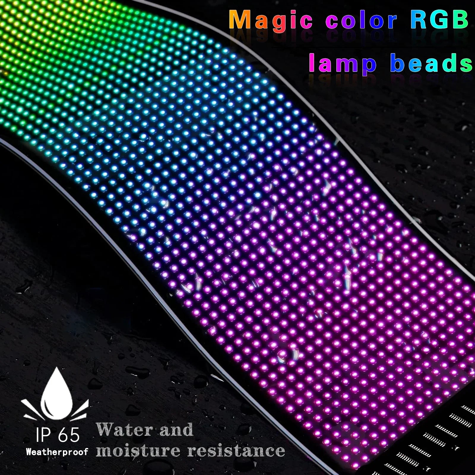 Scrolling LED Matrix Panel – Programmable Flexible Screen for Car, Shop, or Advertisement