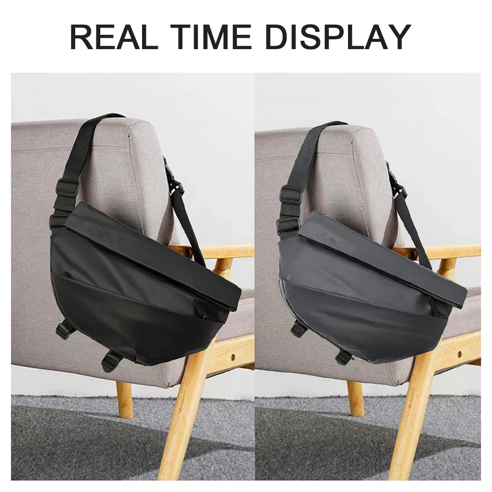 Men’s Waterproof Anti-Theft Crossbody Sling Bag – Multipurpose Chest Shoulder Daypack