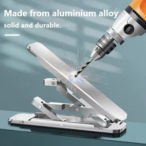 2-Piece Adjustable Cell Phone Holder - Foldable Stand for Desktop