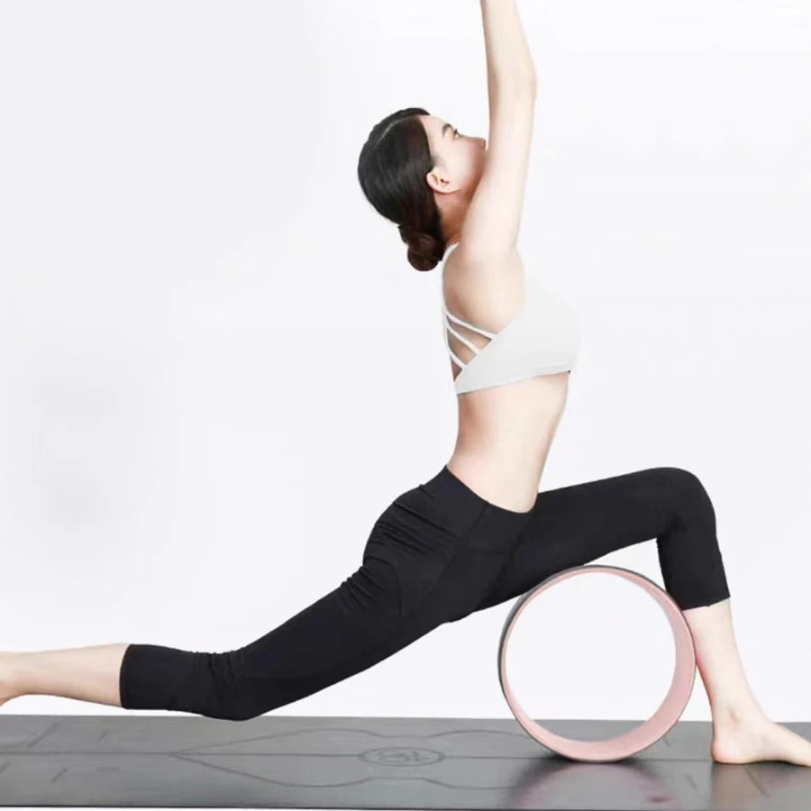 Yoga Wheel Open Back Yoga Equipment Fitness Yoga Wheel Backbent Roller Loop Home Pilates Circle