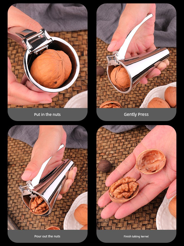 Zinc Alloy Clip Mouth Gag Peel Nuts Pecan
