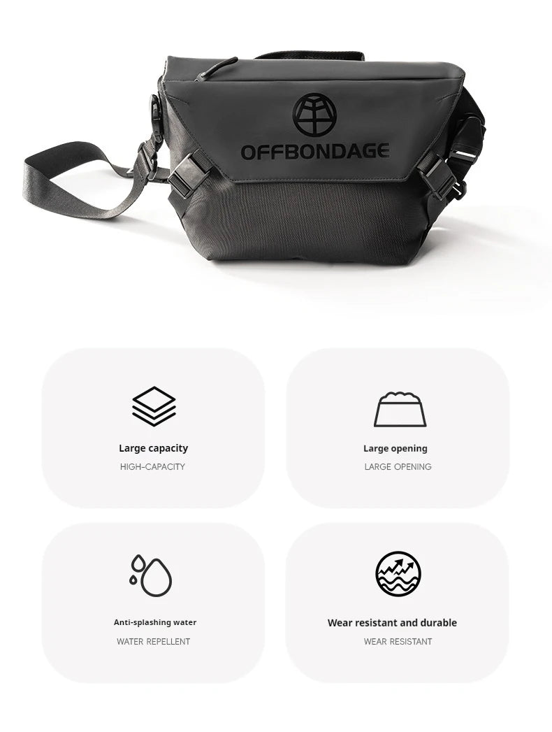 OFFBONDAGE Messenger Sling Bag – Crossbody Laptop & Shoulder Satchel