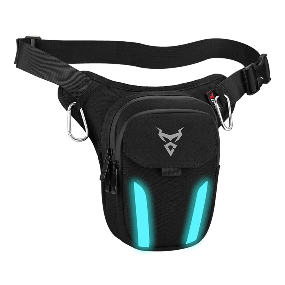 Motorcycle Leg Bag with LED Light – Waterproof Drop Waist & Thigh Bag for Riding, Racing, and Touring