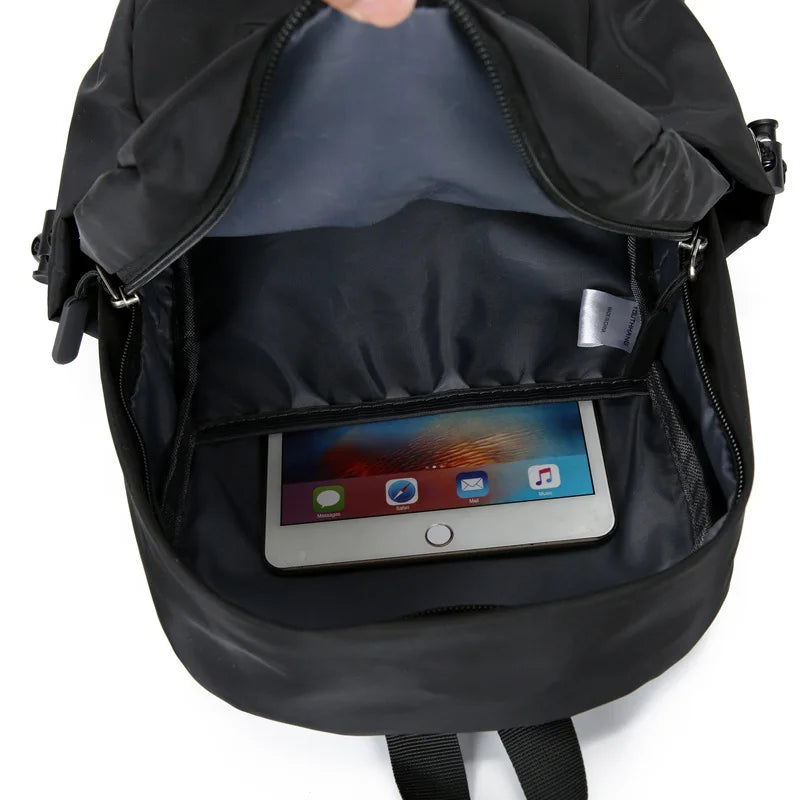Softback Nylon Backpack – Fashionable Lightweight Travel Bag for Men