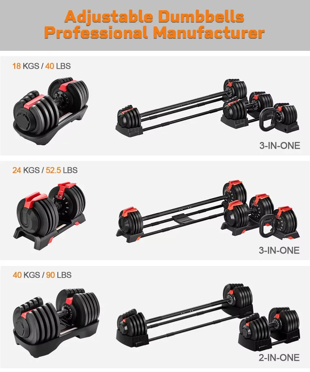 Adjustable Multifunctional Dumbbell Set