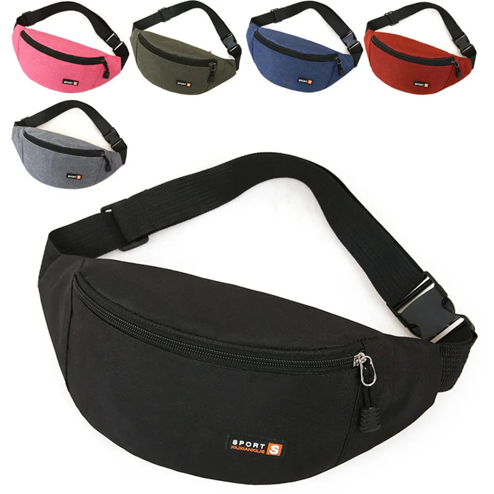 Unisex Fanny Pack Waist Bag - Versatile Crossbody Sports Bag
