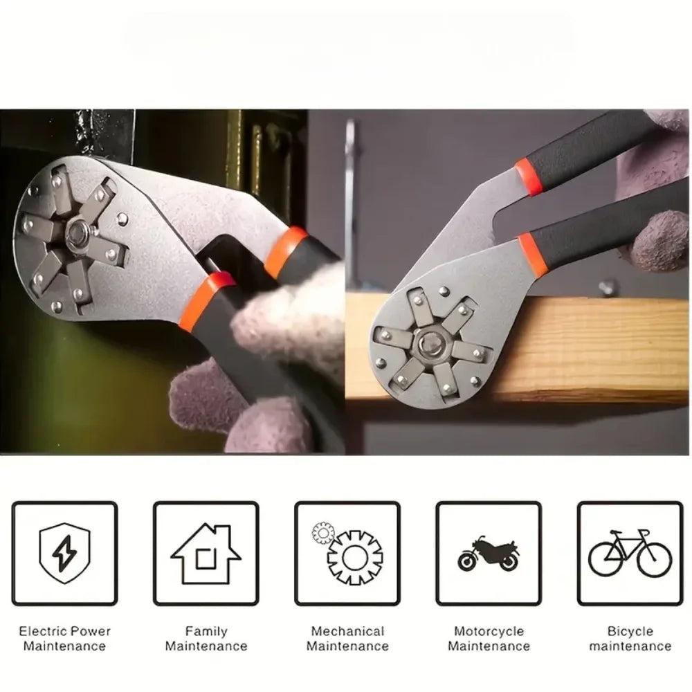 Magic Flex Head Adjustable Wrench - Universal Hex Spanner