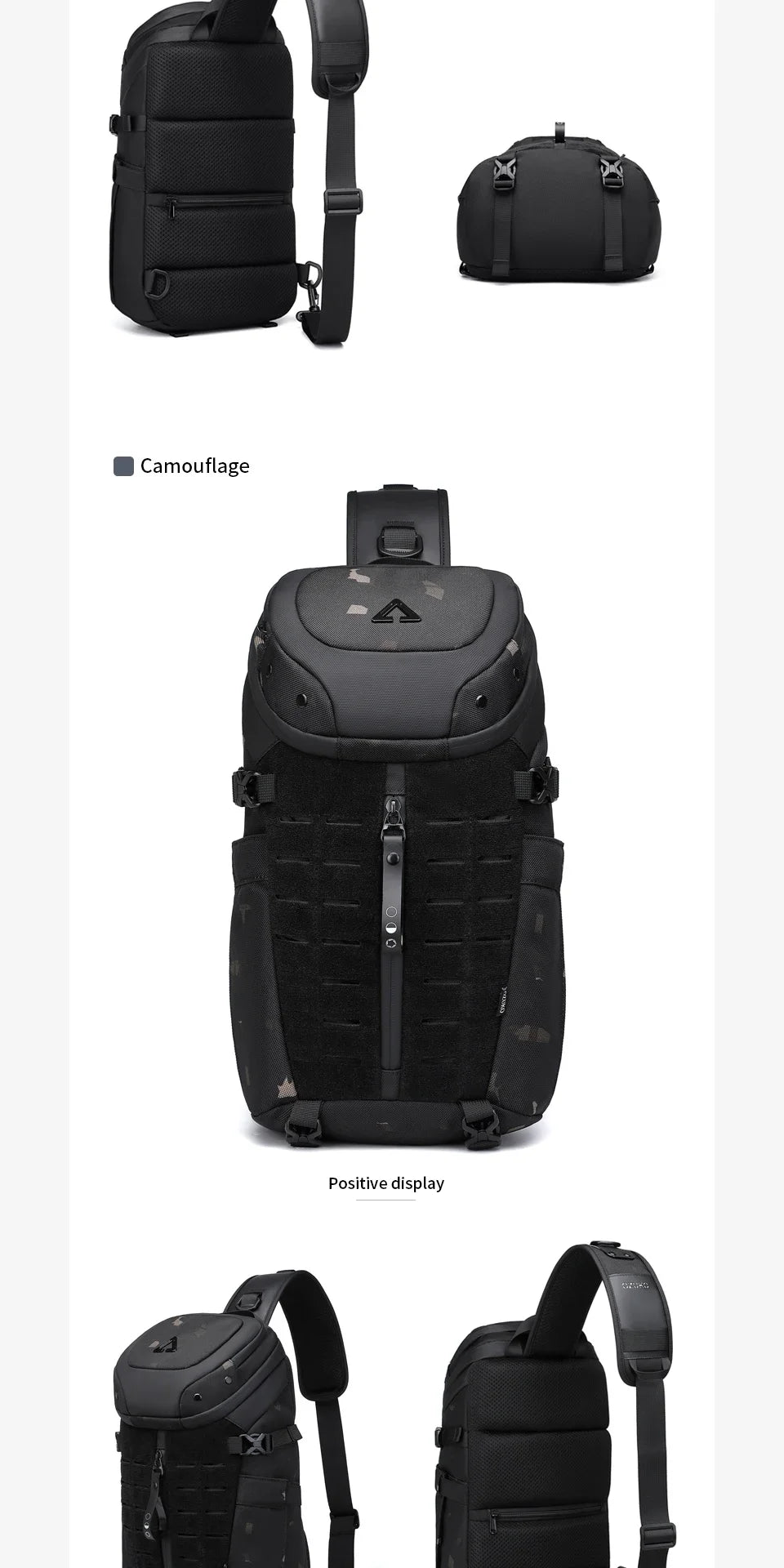 Mens Large Capacity Sports Waterproof Chest Bag Men Tactical Multifunctional Crossbody Bag Travel Shoulder Bags Рюкзаки Мужские