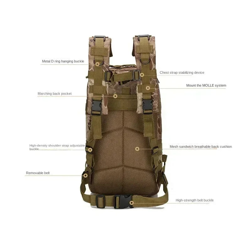Outdoor Backpacks Tactical Sports Camping Hiking Trekking Fishing Hunting Bags Outdoor Hiking Bag