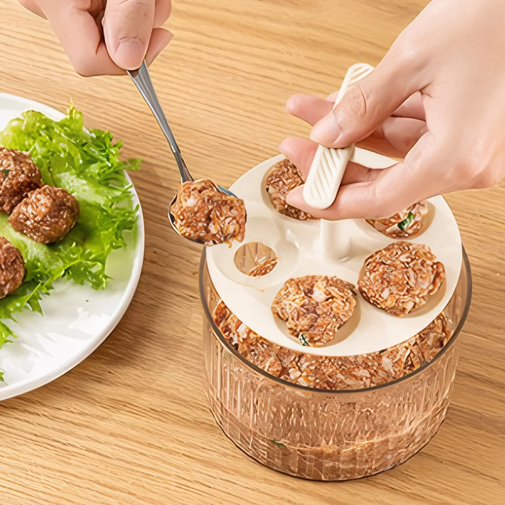 Translucent Manual Meatball Maker - 5 Balls at a Time