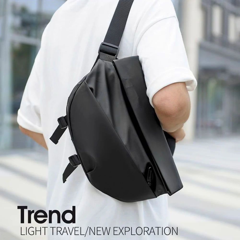 Men’s Waterproof Anti-Theft Crossbody Sling Bag – Multipurpose Chest Shoulder Daypack
