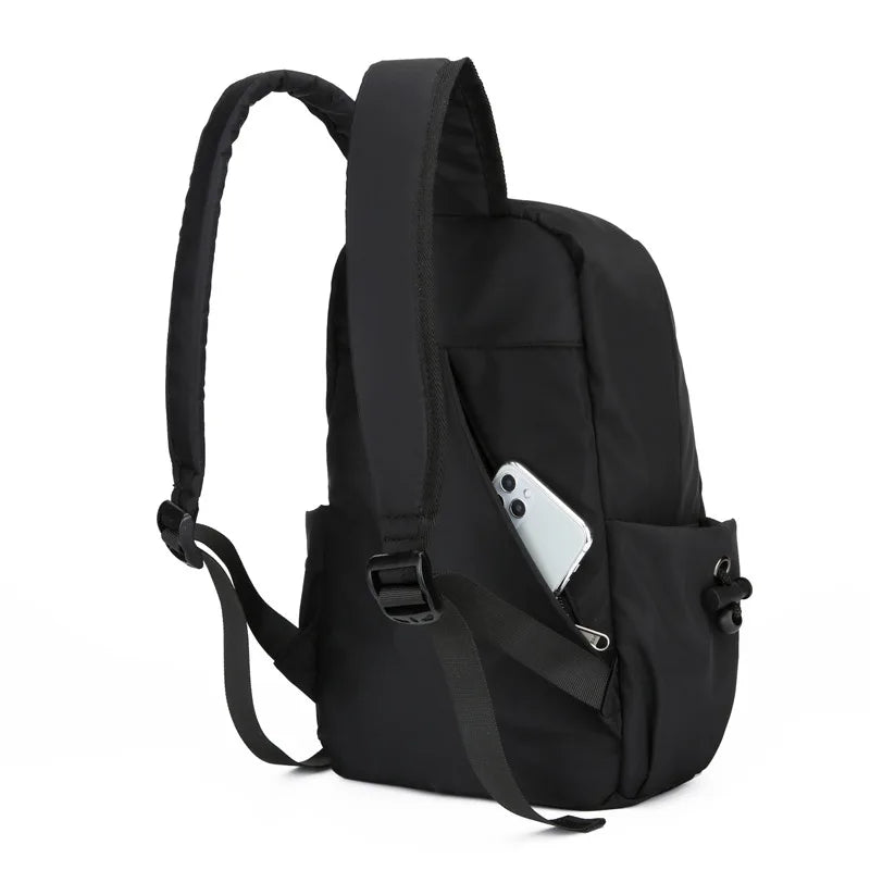 Softback Nylon Backpack – Fashionable Lightweight Travel Bag for Men