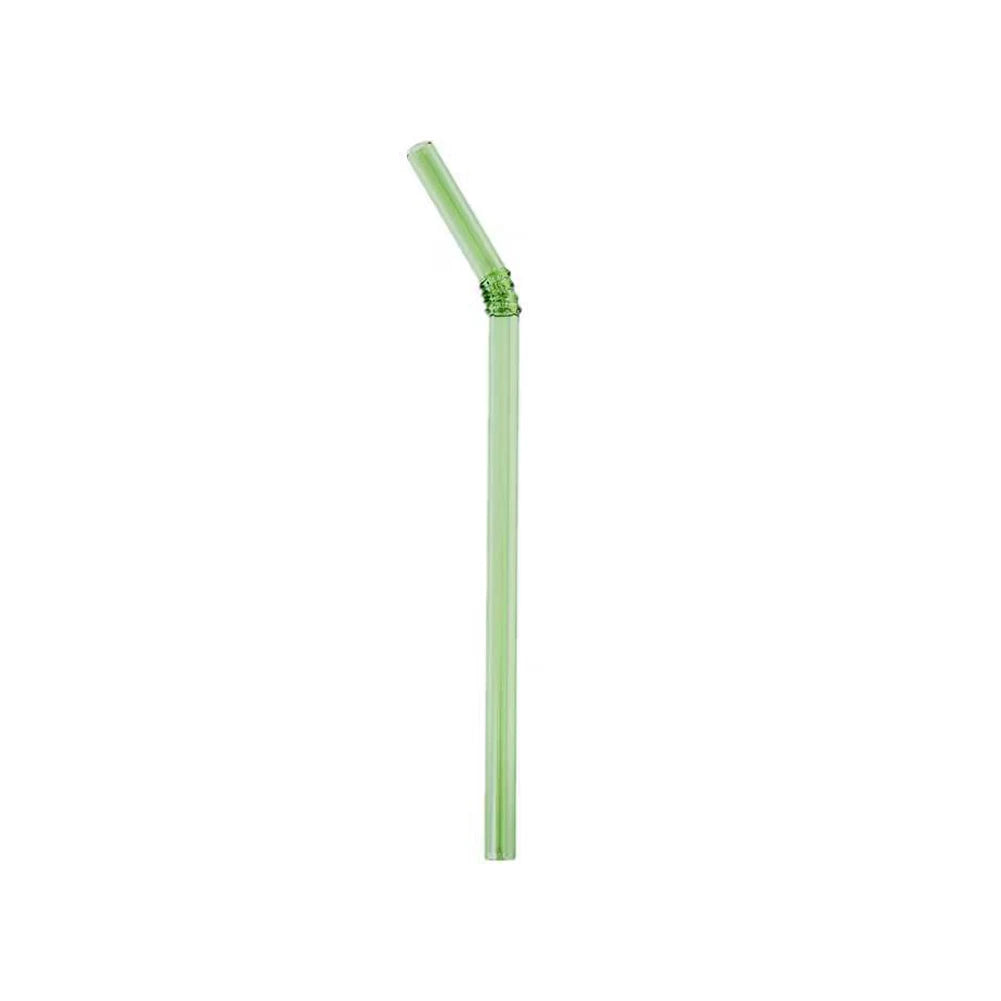 20cm Reusable Glass Drinking Straw Set