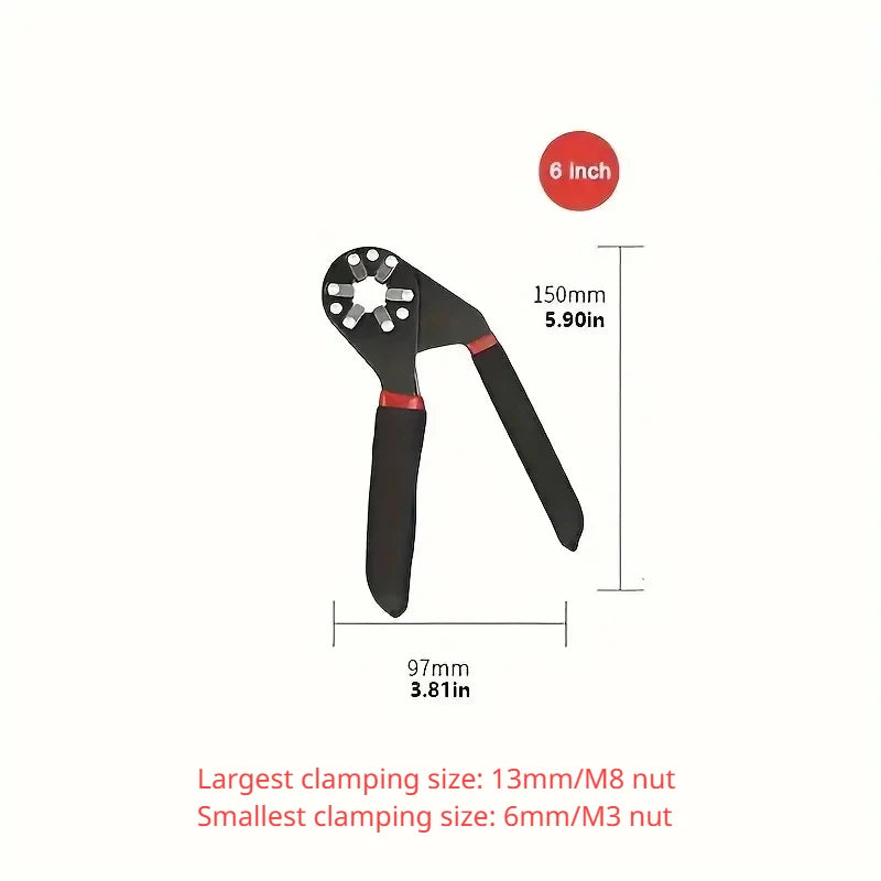 Magic Flex Head Adjustable Wrench - Universal Hex Spanner