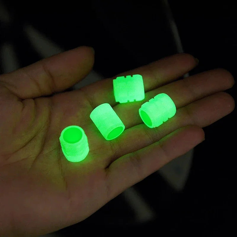 Luminous Tire Valve Caps (4-Pack)