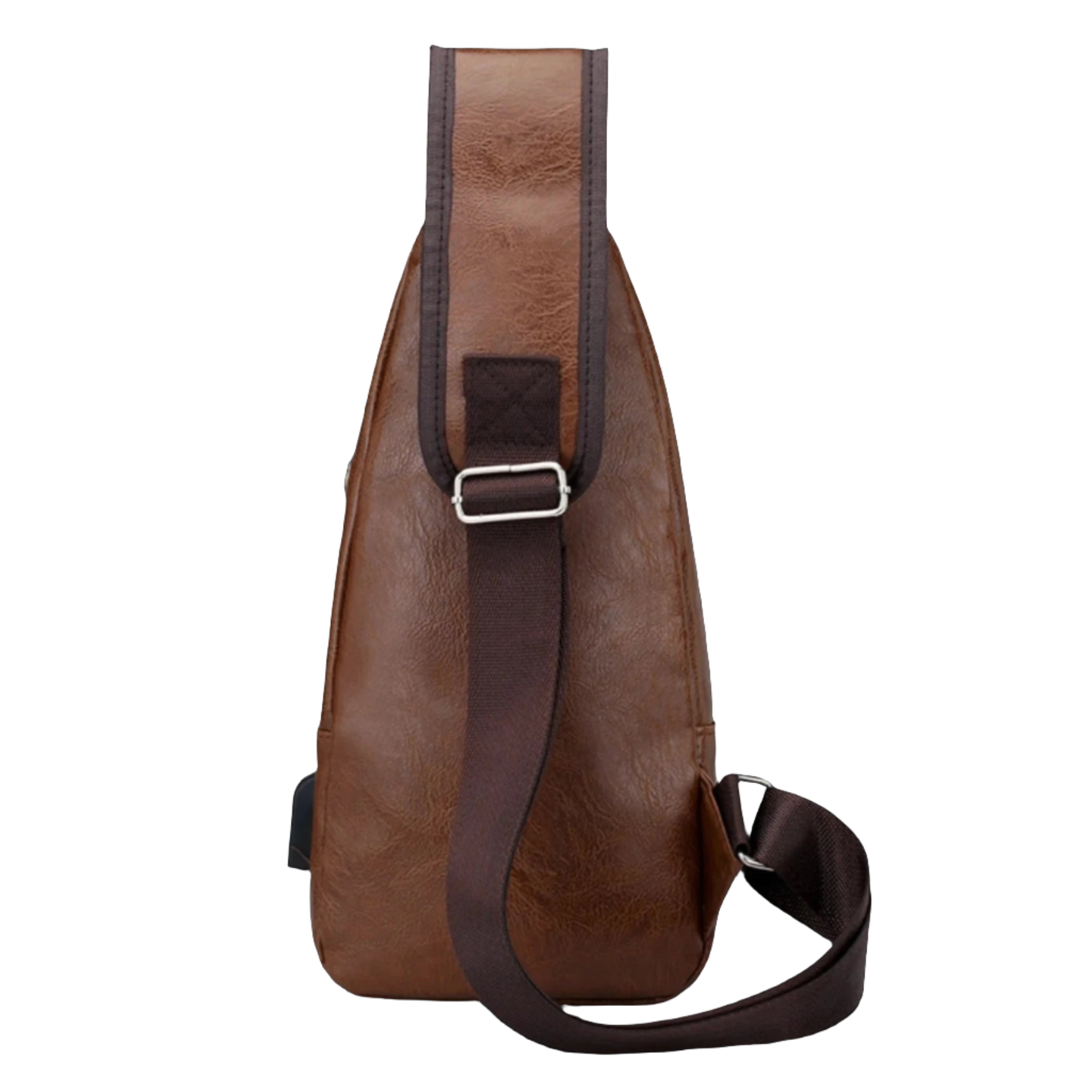 Men's Shoulder Bag, USB Charging Crossbody Anti-Theft Chest Bag for Short Trips