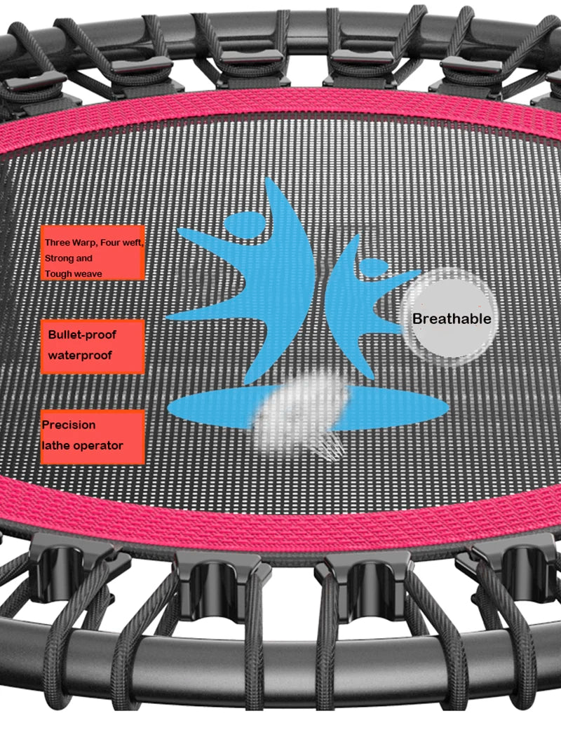 40" & 42" Kids Trampoline - Indoor Fitness Jumping Rebounder