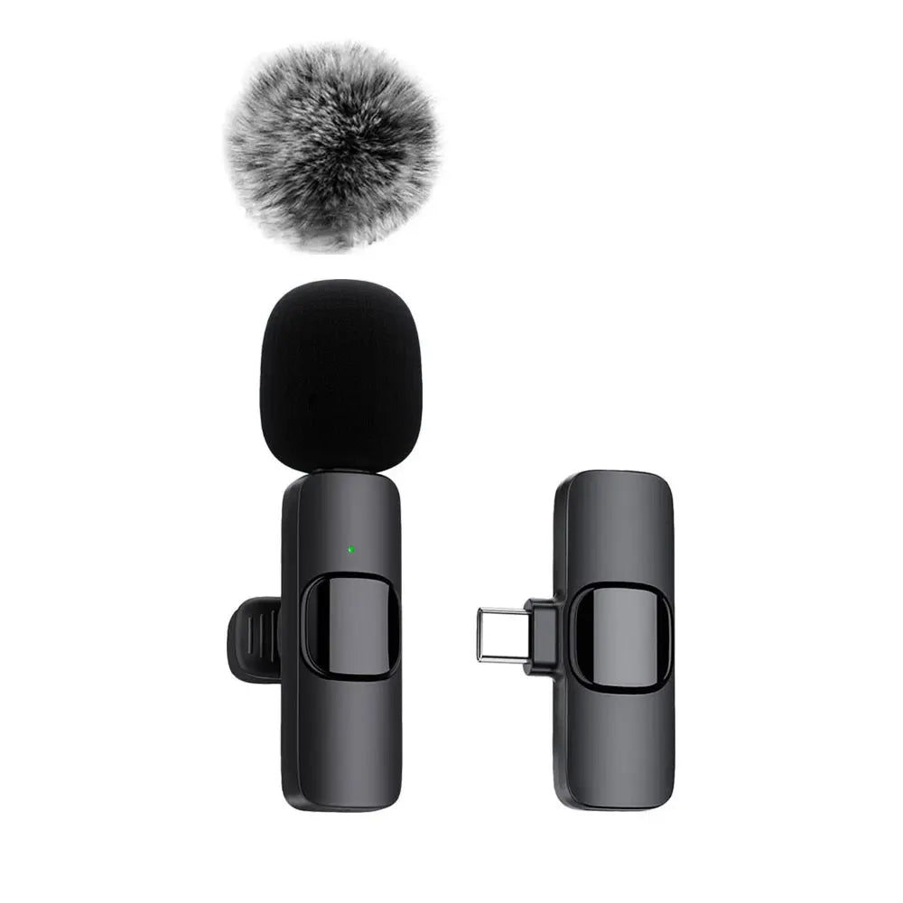 Wireless Lavalier Microphone for iPhone, Android, and Laptops