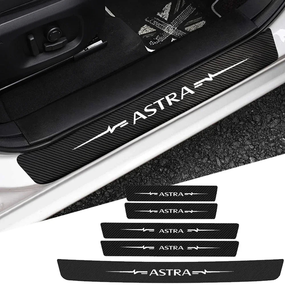 Opel Astra Carbon Fiber Rear Sill Protector