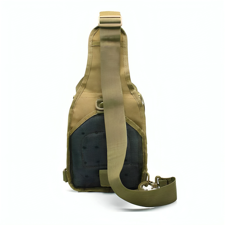 Men’s Tactical Multi-Use Chest Bag for Outdoor Adventures Black, 10.62 x 8.26 x 6.29 in