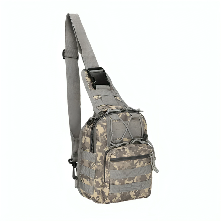 Outdoor Tactical Bag Backpack, Military Sport Bag Pack Sling Shoulder Backpack Tactical Satchel for Every Day Carry-Green (Khakhi)