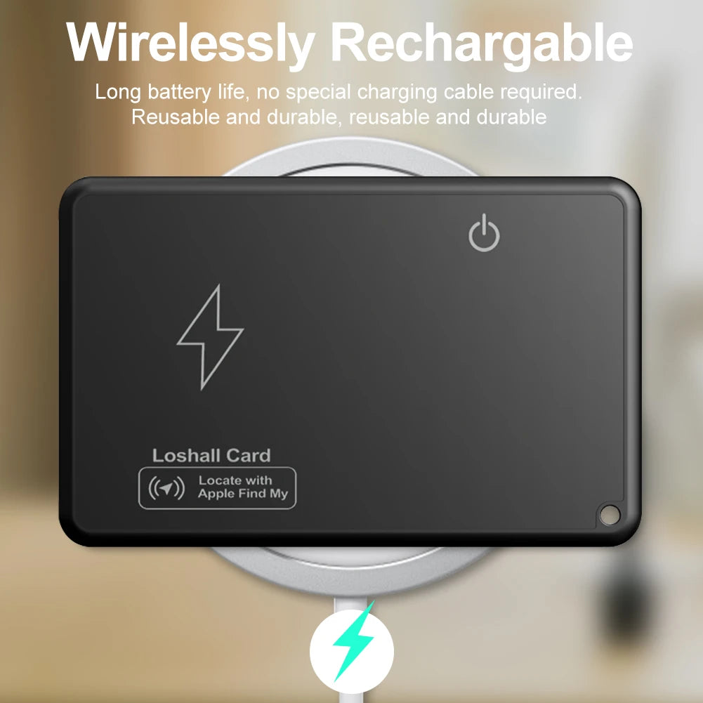Wallet Tracker Card - GPS Location & Wireless Charging Smart Tag