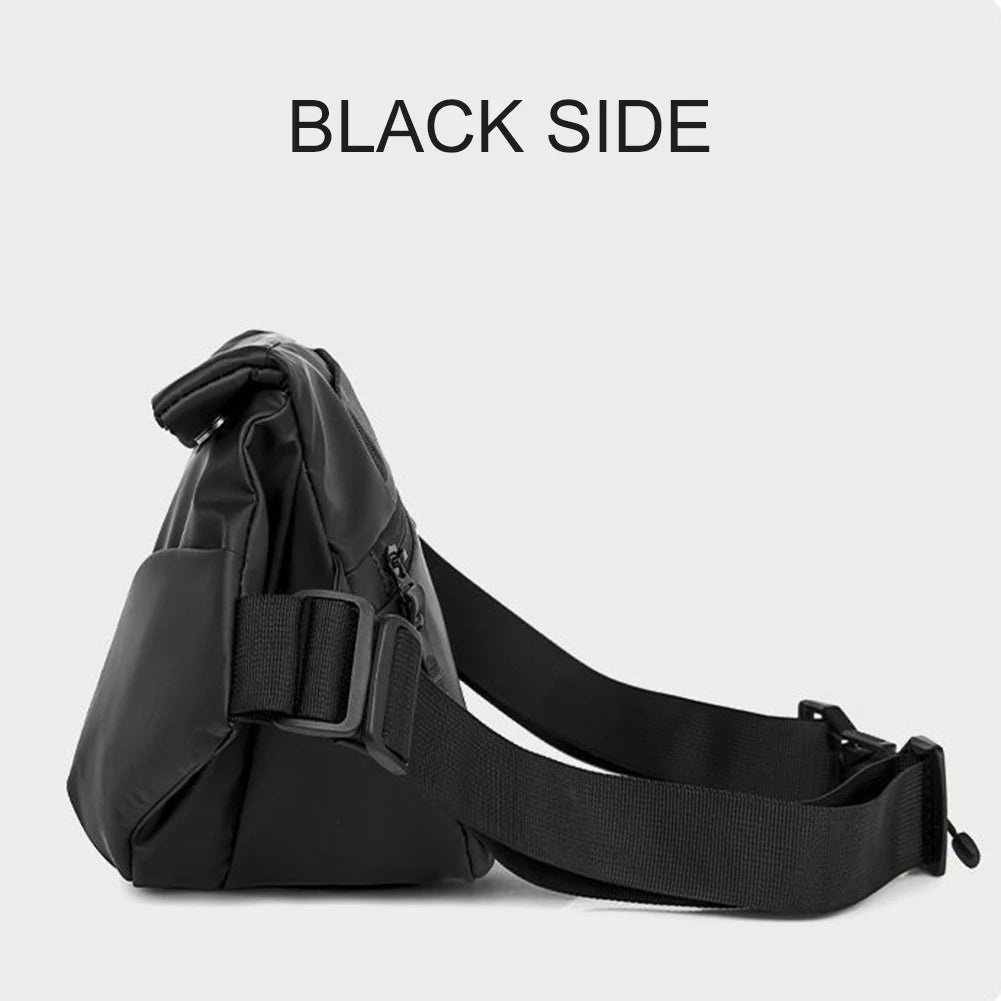 Men’s Waterproof Anti-Theft Crossbody Sling Bag – Multipurpose Chest Shoulder Daypack