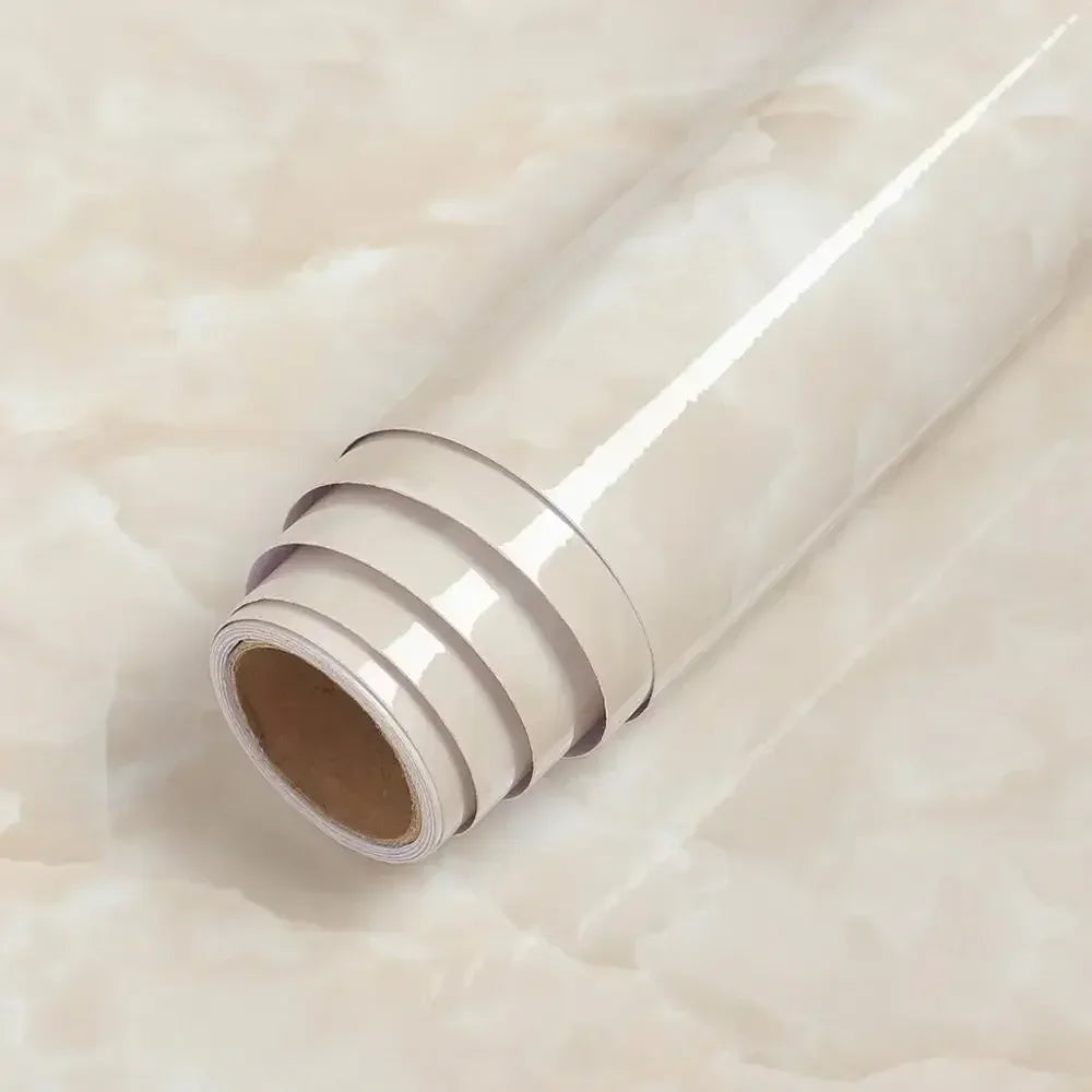 Oil-Proof Waterproof Marble Self-Adhesive Film for Kitchen