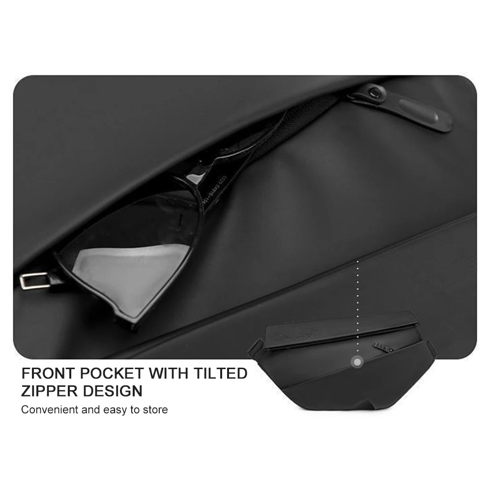 Men’s Waterproof Anti-Theft Crossbody Sling Bag – Multipurpose Chest Shoulder Daypack
