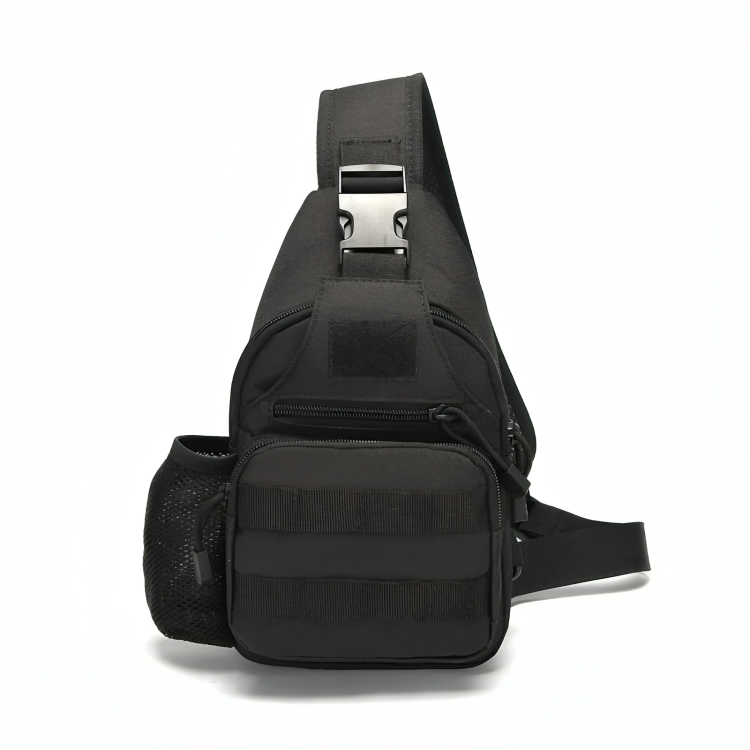Outdoor Military Camping Shoulder Bag Chest Pack with Bottle Holder tablet bag professional pure nylon