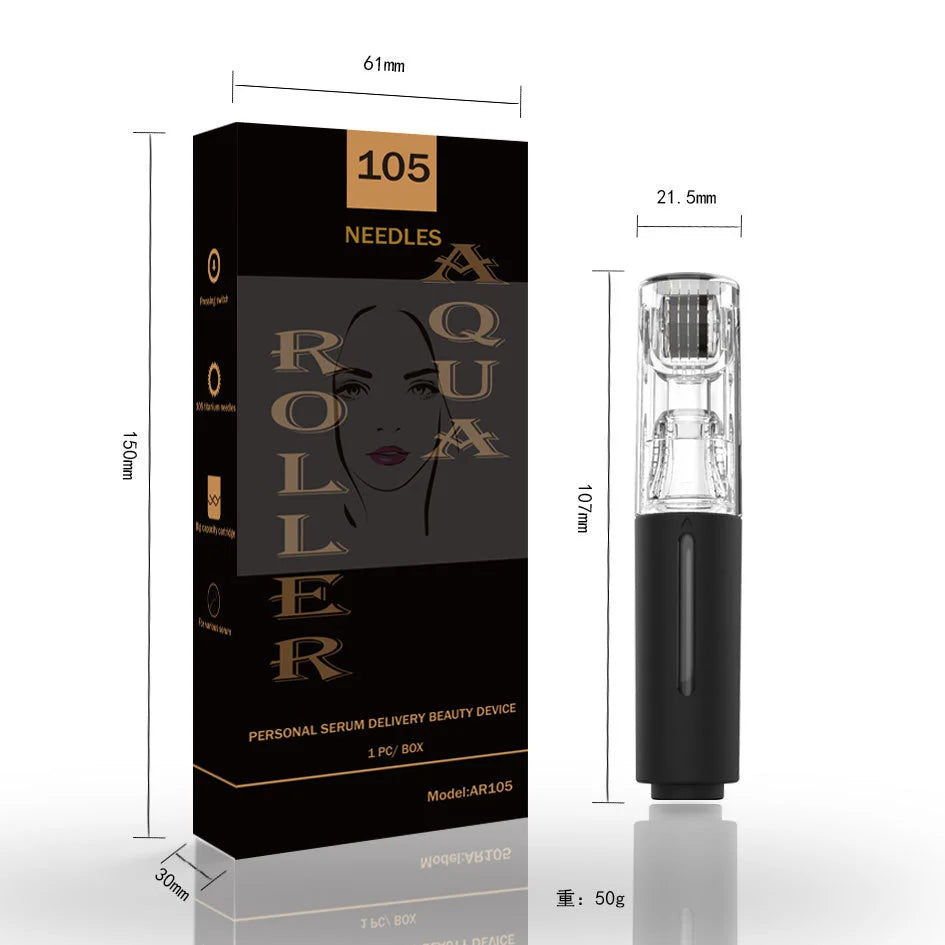 105 New Skin Hydration Roller Micro Infusion System Oil Delivery Lip Plumper Face Brow Hair Scalp Serum Applicator Beauty Tool