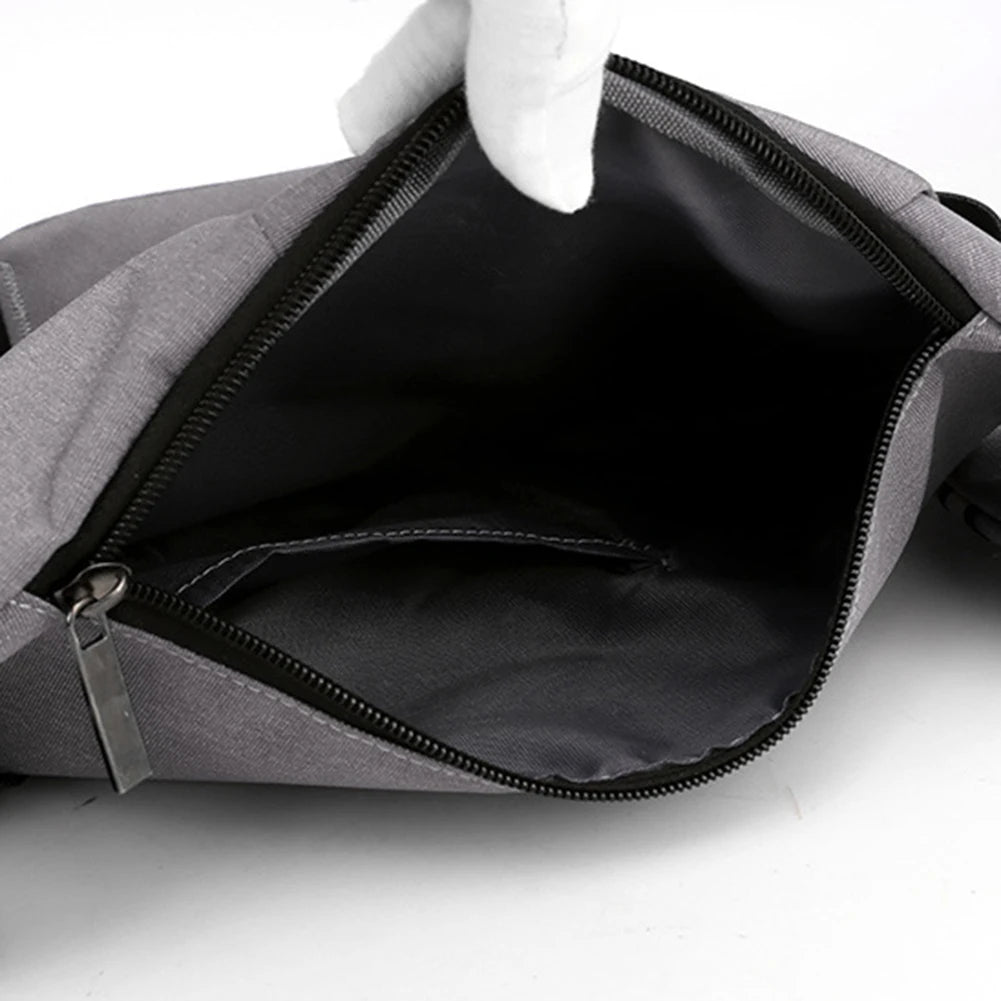 Men’s Slim Nylon Chest Bag – Anti-Theft Crossbody Sling with Adjustable Strap