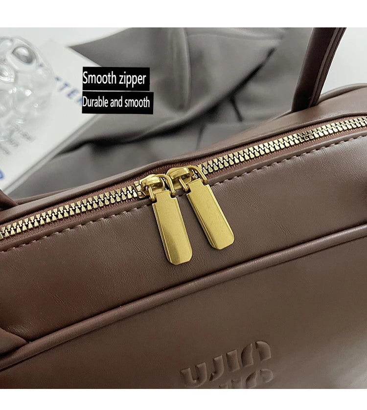 New 2025 Boston Bag For Women Large Bowling Bags Luxury Brand Design Armpit Bags Autumn/Winter Commuting Versatile Shoulder Bag