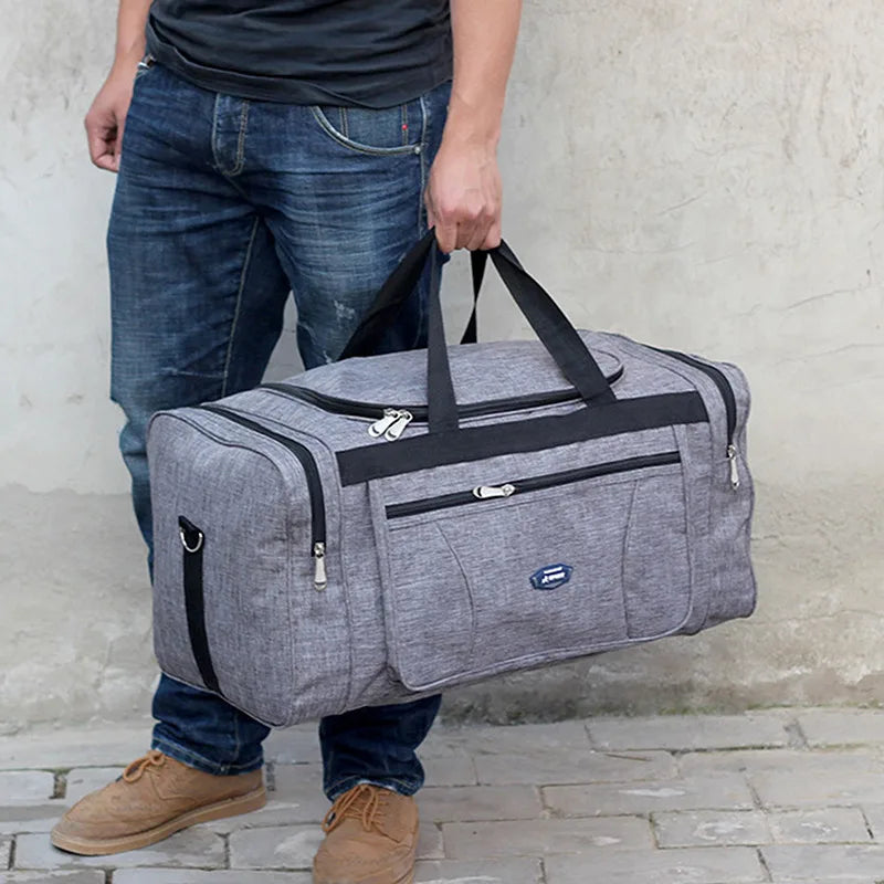 xlx L age Ox Waterproof Men Travel Bags Hand L age Big Travel Bag Business Large Capacity Weekend Duffle Travel Bag