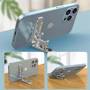 2-Piece Adjustable Cell Phone Holder - Foldable Stand for Desktop