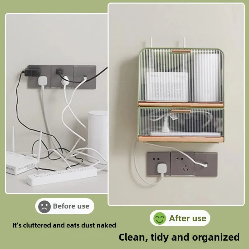 Wireless Router Storage & Cable Organizer Box