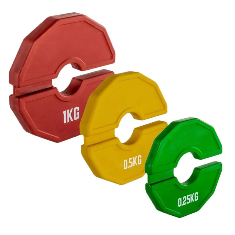 Rubber Fractional Weight Plates - 0.25/0.5/1 KG