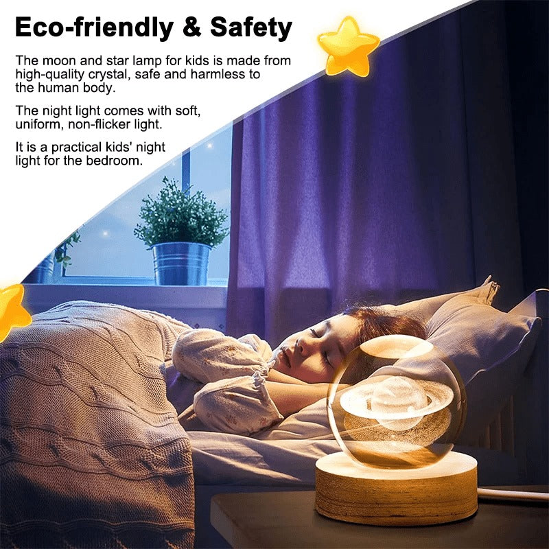 FLEXSAC™-Night Light Galaxy Crystal Ball Lamp