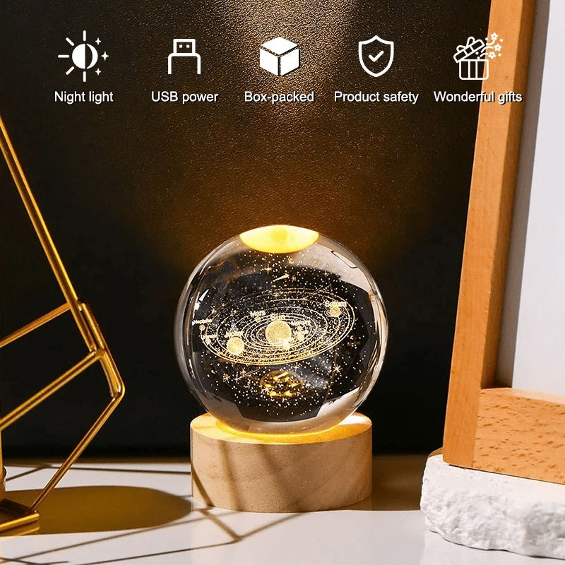 FLEXSAC™-Night Light Galaxy Crystal Ball Lamp