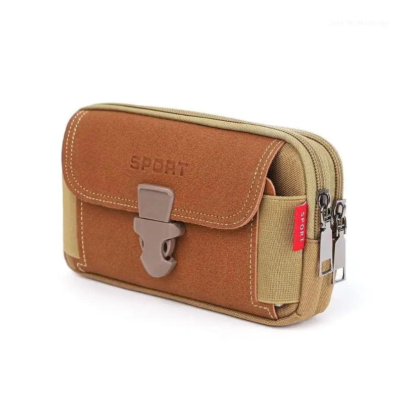 Close-up of durable zipper and canvas fabric