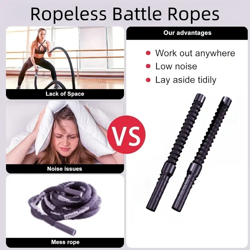 Cordless Battle Rope β Strength & Endurance Training